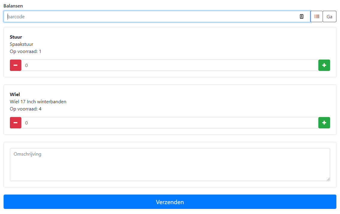 Inventurz&auml;hlung Lagerstandort &Uuml;bersicht