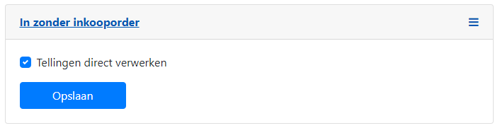 Eingang ohne Bestellung