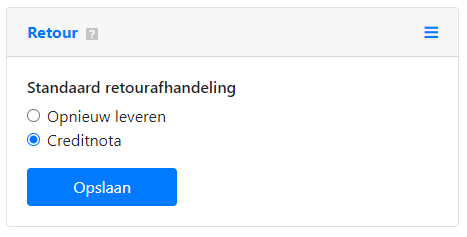 Retouren Exact Online