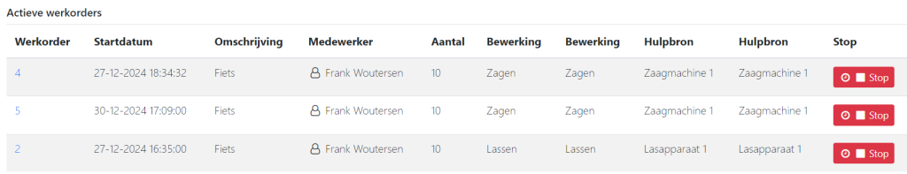 Fertigungsauftrag abschlie&szlig;en