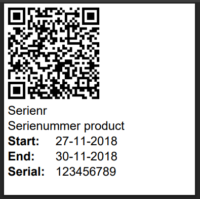 Serial QR errorlevel 3 (Zebra Z-Perform 1000T 3004645 - 100x100mm)