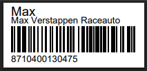 Artikel Code 128 (Dymo - Durable - 1976411 - 25x54mm)