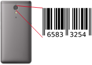 Telefoon camera barcode scan